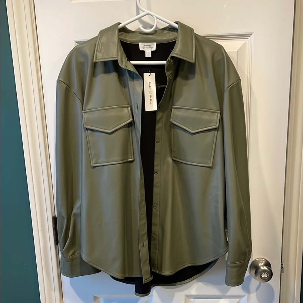 Lisadnyc The Drop Faux Leather Shirt